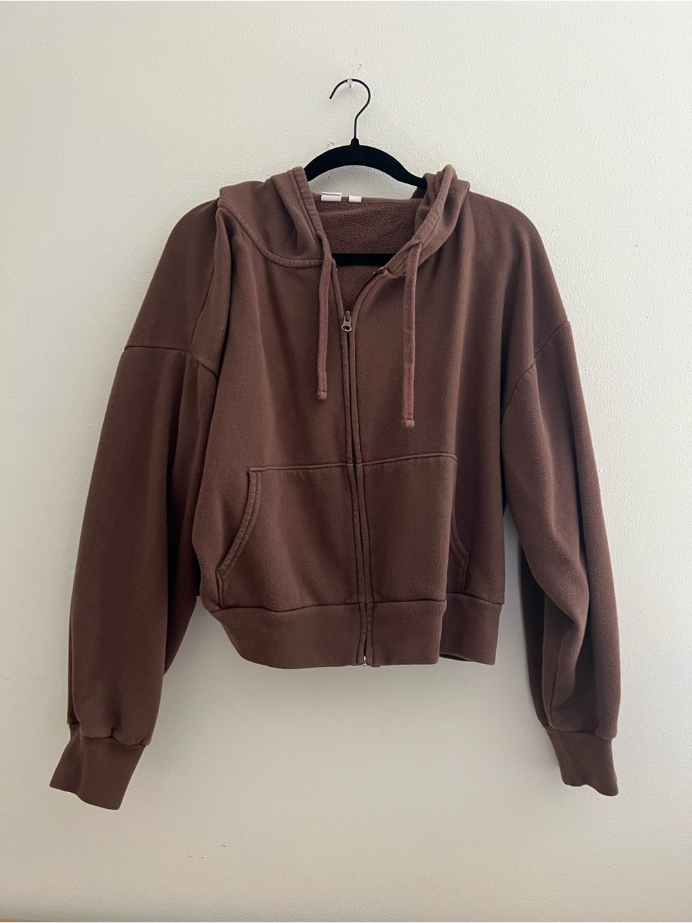 Gap brown cropped hoodie